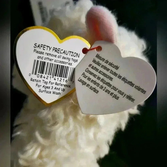 Ty Classic Lily  the Cream Colored Llama 12in Plush Stuffed Animal 2018 Retired - Picture 10 of 10